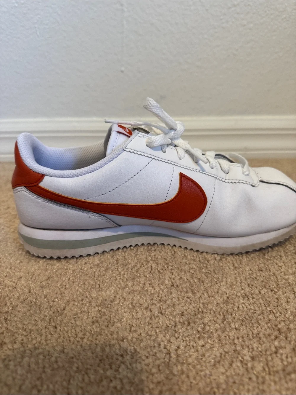 Nike collar leather swoosh
